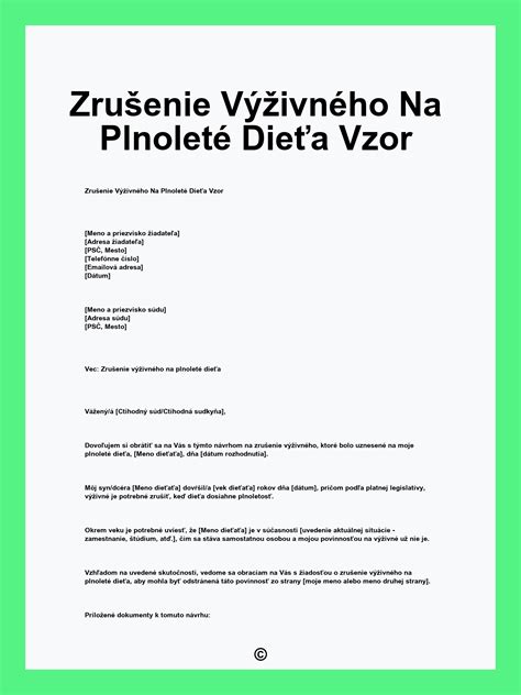 Zrušenie výživného na plnoleté dieťa: Kedy a ako?